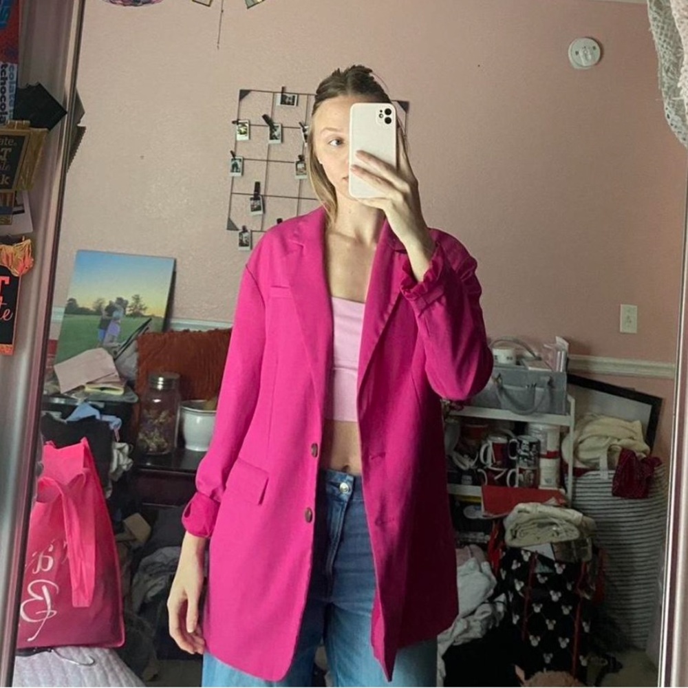 Hot pink blazer